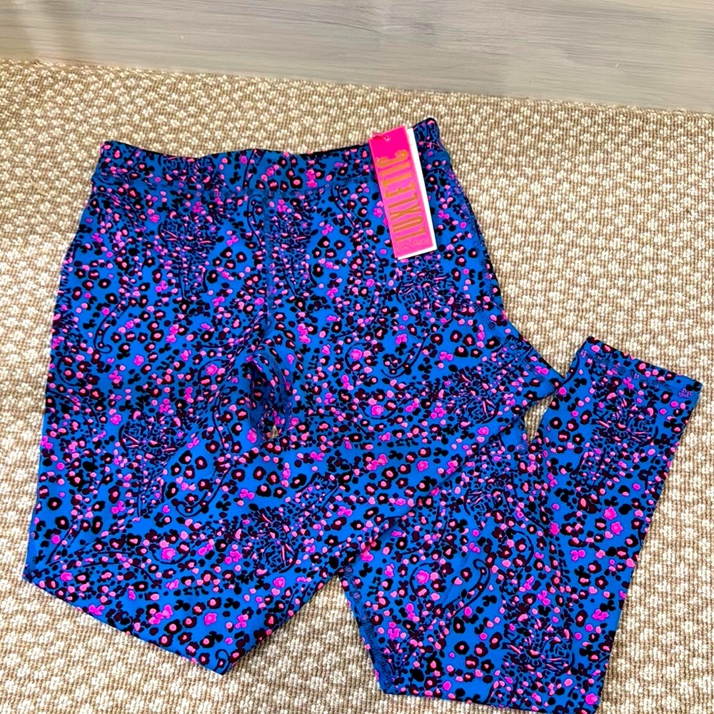 Lilly Pulitzer Kids Leggings - Blue and Pink